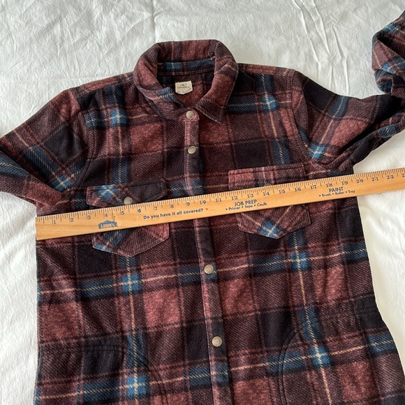 O’Neil ZUMA Super fleece Flannel Shirt Shacket Snap front closure Plaid women M - Picture 6 of 17